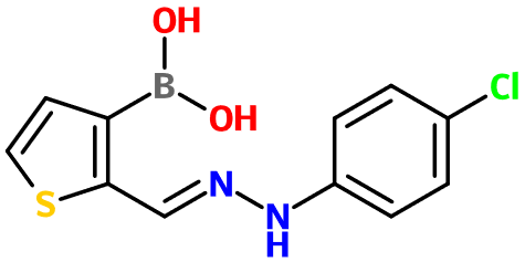 (image for) MC080166 {2-[(E)-[2-(4-Chlorophenyl)hydrazin-1-ylidene]methyl]thiophen-3-yl}boronic acid